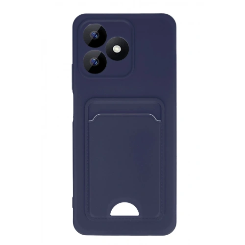 BFS  Realme Note 50 4G Kılıf Kelvin Kartvizitli Silikon - Lacivert