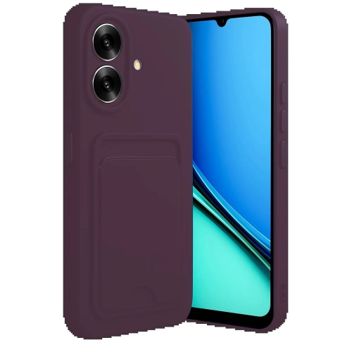 BFS Realme Note 60 Kelvin Kartvizitli Silikon - Derin Mor