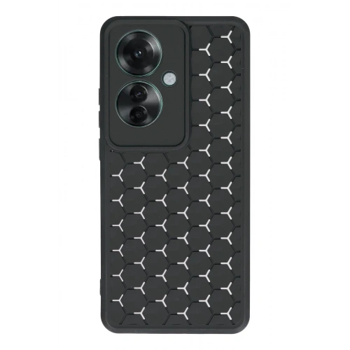 BFS   Reno 11F Kılıf Petek Silikon Kapak - Siyah