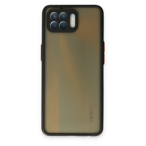 BFS   Reno 4 Lite Kılıf Montreal Silikon Kapak - Siyah