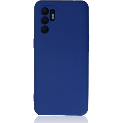 BFS   Reno 6 Kılıf Nano içi Kadife Silikon - Mavi