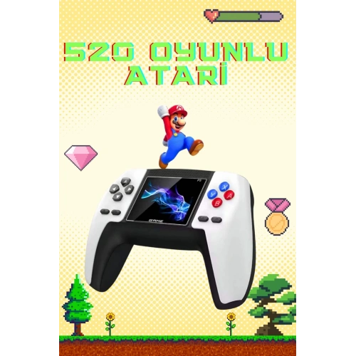 BFS Retro Konsol P5 Uyumlu Taşınabilir 520 Oyunlu Kablosuz Game Stick