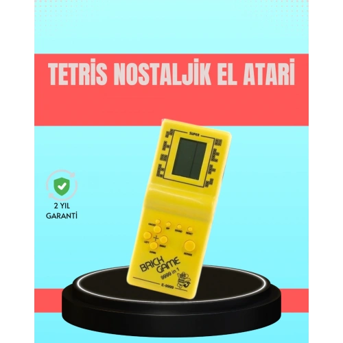 BFS Retro Tetris El Aterisi – Pil ile Çalışan Taşınabilir Mini Oyun Konsolu