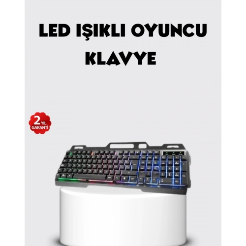 BFS RGB Aydınlatmalı Klavye Mouse Seti – USB Bağlantılı, Türkçe Q, Ayarlanabilir DPI, Ergonomik Yapı