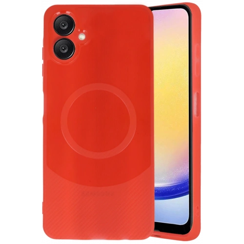 BFS  Samsung A06 Kılıf Maya Karbon Kapak - Kırmızı