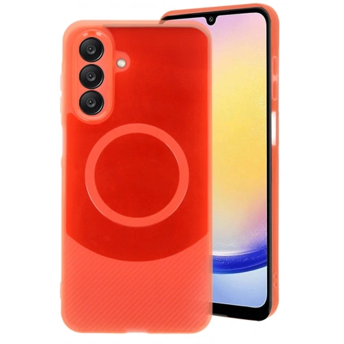 BFS  Samsung A26 Kılıf Maya Karbon Kapak - Kırmızı