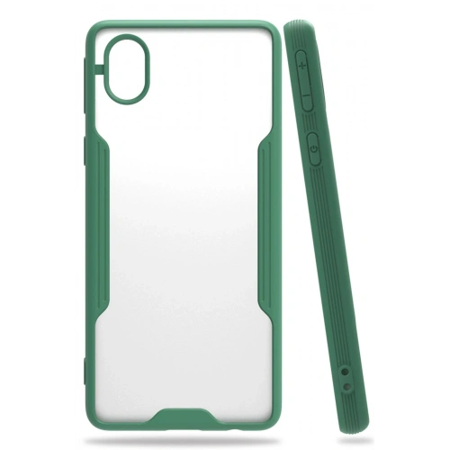 BFS  Samsung Galaxy A01 Core Kılıf Platin Silikon - Yeşil