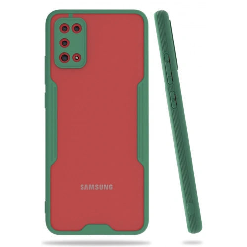 BFS  Samsung Galaxy A02S Kılıf Platin Silikon - Yeşil