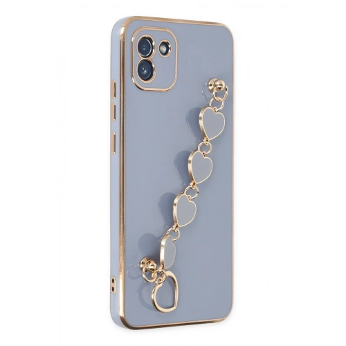 BFS  Samsung Galaxy A03 Kılıf Esila Silikon - Gri