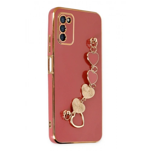 BFS  Samsung Galaxy A03S Kılıf Esila Silikon - Kırmızı