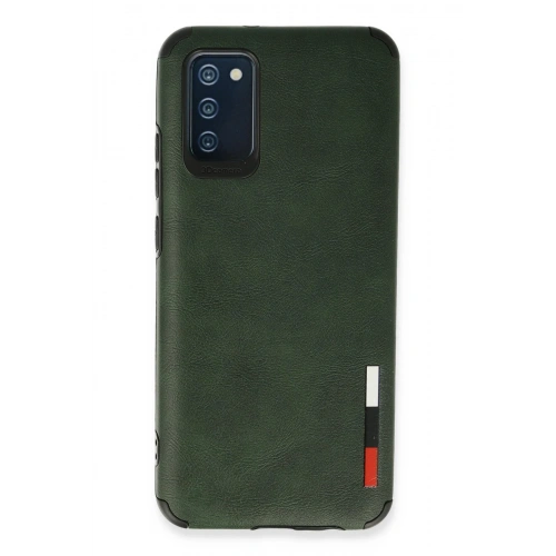 BFS  Samsung Galaxy A03S Kılıf Loop Deri Silikon - Yeşil