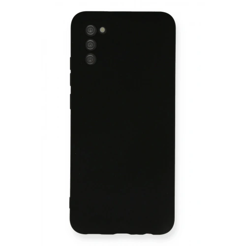 BFS  Samsung Galaxy A03S Kılıf Nano içi Kadife Silikon - Siyah