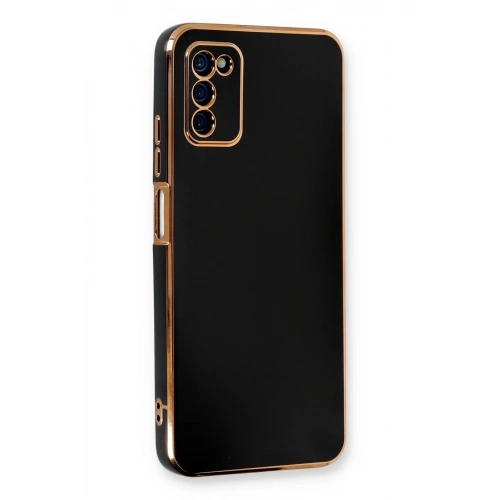 BFS  Samsung Galaxy A03S Kılıf Volet Silikon - Siyah