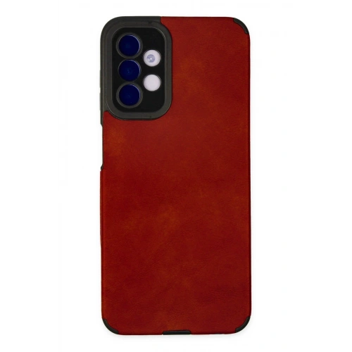 BFS Samsung Galaxy A04S Kılıf Loop Deri Silikon - Kırmızı