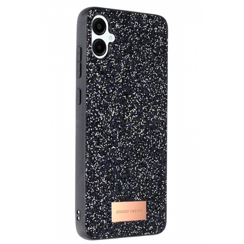 BFS  Samsung Galaxy A06 Bright Simli Kapak - Siyah