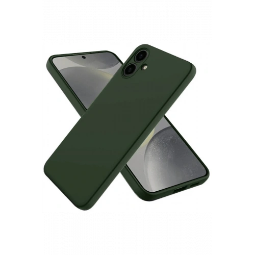 BFS  Samsung Galaxy A06 Kılıf First Silikon - Koyu Yeşil