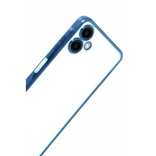 BFS  Samsung Galaxy A07 4G  Lensli Silikon - Açık Mavi