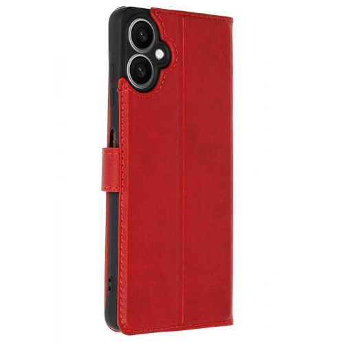 BFS  Samsung Galaxy A07 4G Trend S Plus Kapaklı Kılıf - Kırmızı