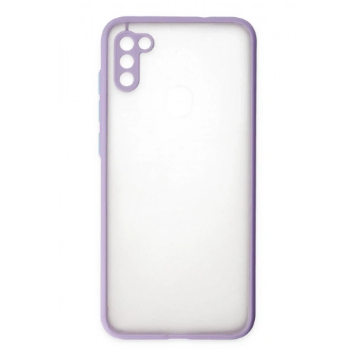 BFS  Samsung Galaxy A11 Kılıf Montreal Silikon Kapak - Mor