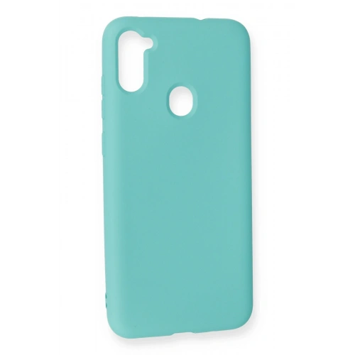 BFS  Samsung Galaxy A11 Kılıf Nano içi Kadife Silikon - Turkuaz