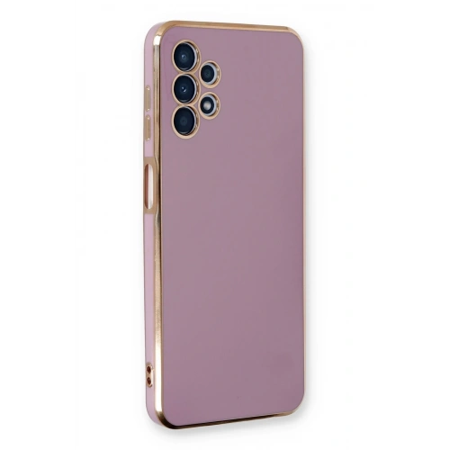 BFS  Samsung Galaxy A13 4G Kılıf Volet Silikon - Mor