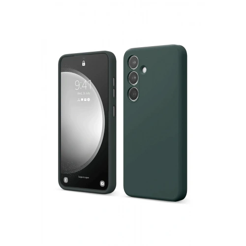 BFS  Samsung Galaxy A14 4G Kılıf First Silikon - Koyu Yeşil