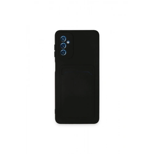 BFS Samsung Galaxy A14 4G Kılıf Kelvin Kartvizitli Silikon - Siyah