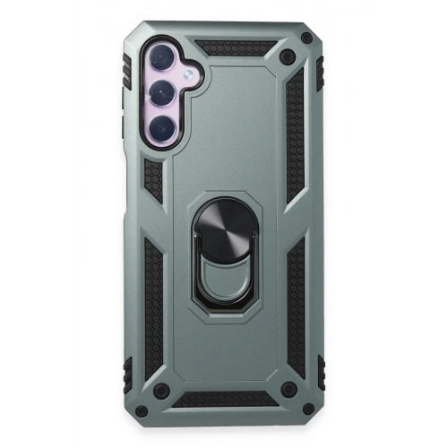 BFS  Samsung Galaxy A14 4G Kılıf Sofya Yüzüklü Silikon Kapak - Yeşil