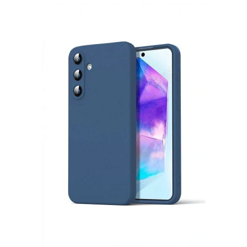 BFS  Samsung Galaxy A16 5G Kılıf Nano içi Kadife Silikon - Lacivert