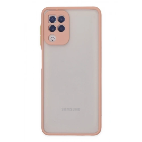 BFS  Samsung Galaxy A22 Kılıf Montreal Silikon Kapak - Pembe