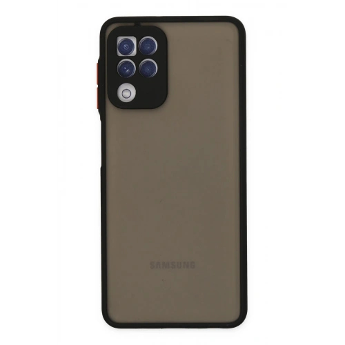 BFS  Samsung Galaxy A22 Kılıf Montreal Silikon Kapak - Siyah