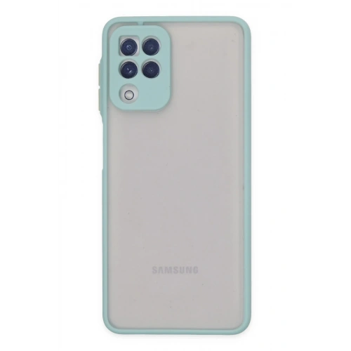 BFS  Samsung Galaxy A22 Kılıf Montreal Silikon Kapak - Turkuaz