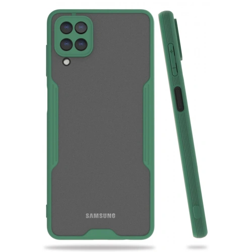 BFS  Samsung Galaxy A22 Kılıf Platin Silikon - Yeşil