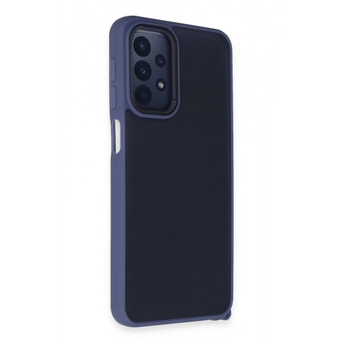 BFS  Samsung Galaxy A23 4G Kılıf Elegant Kapak - Açık Mavi