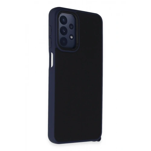 BFS  Samsung Galaxy A23 4G Kılıf Elegant Kapak - Lacivert