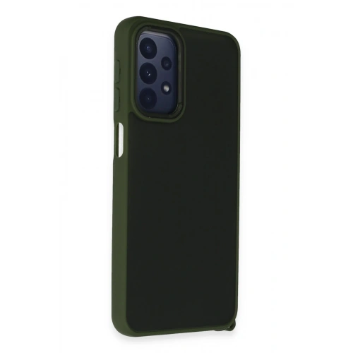 BFS  Samsung Galaxy A23 4G Kılıf Elegant Kapak - Yeşil