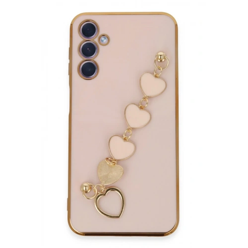 BFS  Samsung Galaxy A24 4G Kılıf Esila Silikon - Pudra