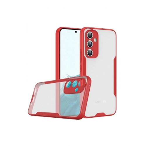 BFS  Samsung Galaxy A24 4G Kılıf Platin Silikon - Kırmızı