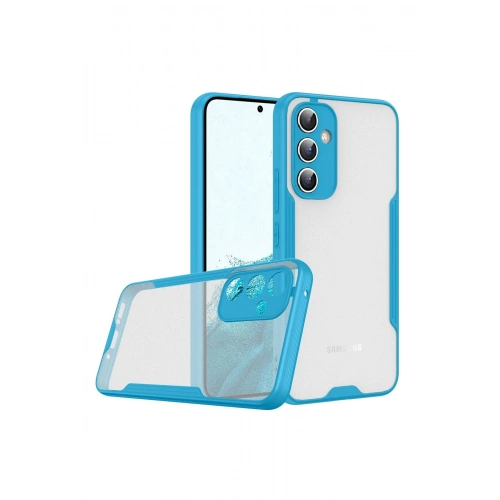 BFS  Samsung Galaxy A24 4G Kılıf Platin Silikon - Mavi