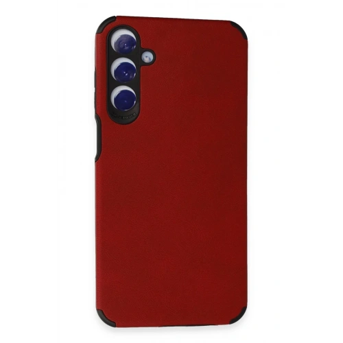 BFS  Samsung Galaxy A25 5G Kılıf Loop Deri Silikon - Kırmızı