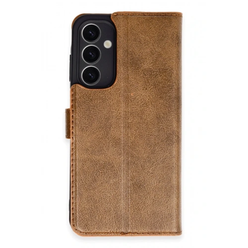 BFS  Samsung Galaxy A25 5G Kılıf Trend S Plus Kapaklı Kılıf - Taba