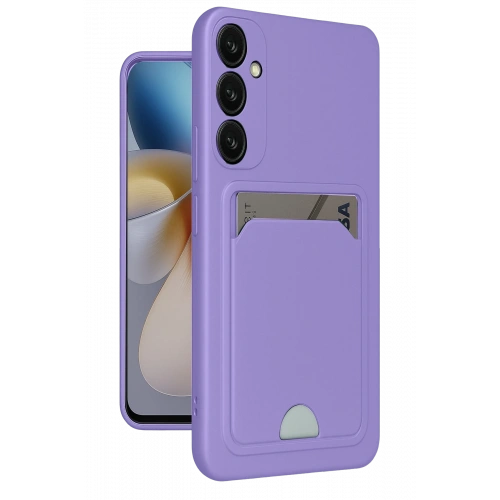 BFS  Samsung Galaxy A26 Kılıf Kelvin Kartvizitli Silikon - Lila