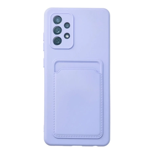 BFS Samsung Galaxy A33 5G Kılıf Kelvin Kartvizitli Silikon - Lila