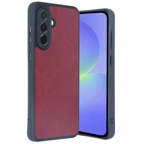 BFS  Samsung Galaxy A35 5G Kılıf Aras Deri Kapak - Bordo