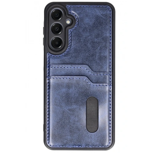 BFS  Samsung Galaxy A36 Kılıf Sara Kartvizitli Deri Kılıf - Lacivert