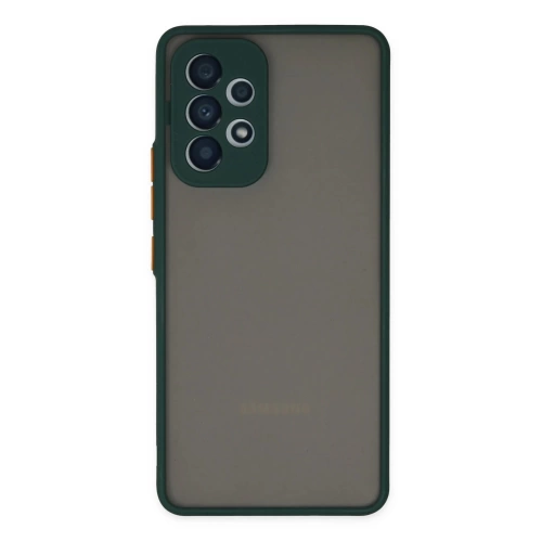 BFS Samsung Galaxy A53 5G Kılıf Montreal Silikon Kapak - Yeşil