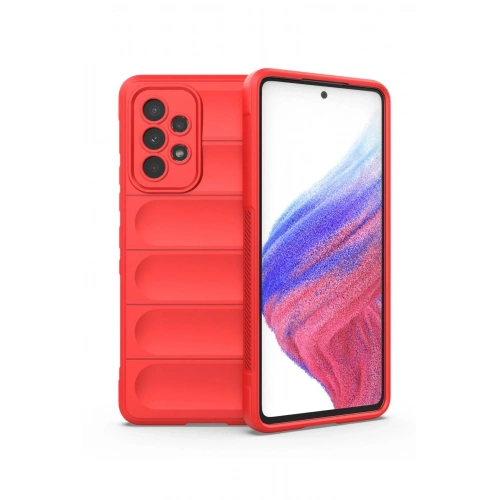 BFS  Samsung Galaxy A53 5G Kılıf Optimum Silikon - Kırmızı