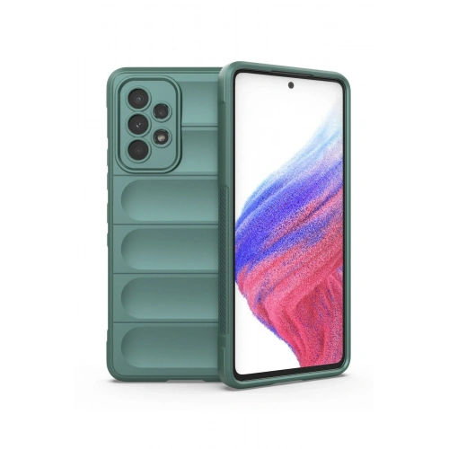 BFS  Samsung Galaxy A53 5G Kılıf Optimum Silikon - Koyu Yeşil