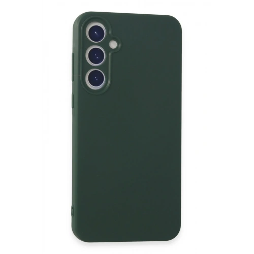 BFS  Samsung Galaxy A55 5G Kılıf First Silikon - Koyu Yeşil