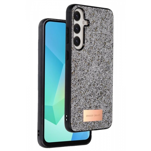 BFS  Samsung Galaxy A56 Bright Simli Kapak - Gümüş